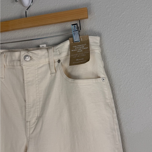 Madewell Women's The Perfect Vintage Wide-Leg Crop Jean Vintage Canvas 31 - Picture 9 of 14